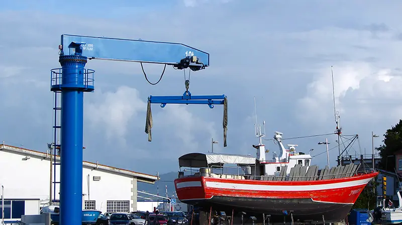 Pillar Boat Jib Crane